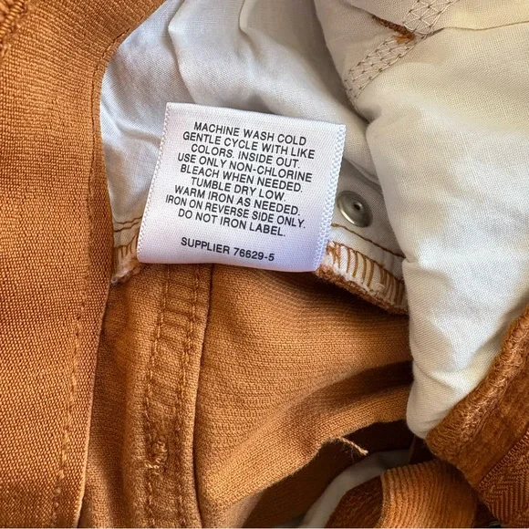 NWT St. John’s Bay Corduroy Skirt Size 14 Rust Brown Preppy Secretly Slender - Picture 10 of 12